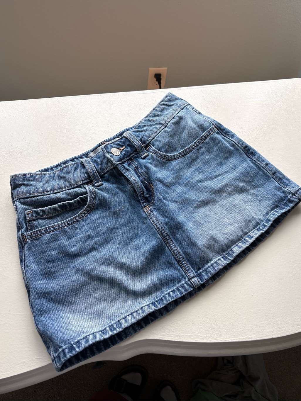 Hollister Lowrise Denim Skort